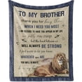 thumbnail image 1 of Gifts for Brother Throw Blanket 60"x 50", Brother Gifts from Sister, Birthday Gifts for Brother, Funny for Brother, Best Graduation Gift Ideas for Brother, 1 of 6