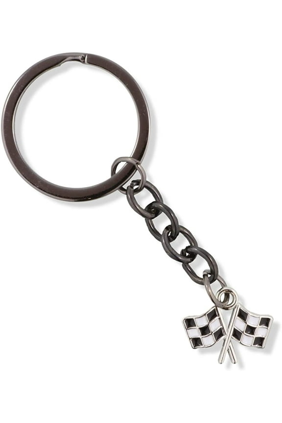 Gifts for Car Guys | Checkered Flag Keychain or Racing Gifts for Guys and Car Accessories for Men Gadgets as Great Gifts for Car Lovers or Car Gifts for Men and Women who Need a Great Car Keychain