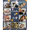 thumbnail image 1 of Gifts for Cat Lovers, Custom Cat Themed Blanket Personalised Photo Blanket for Pets, Cat Lovers Gift Ideas Soft Throw Blankets for Women Girls Christmas Birthday Gifts with Cute Cats, 1 of 6