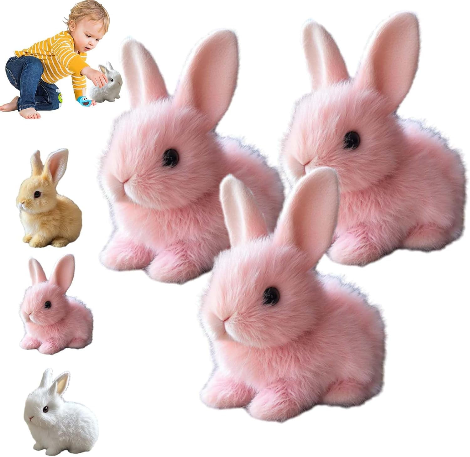 Gifts Choice Bunby - My Realistic Bunny Toy,Realistic Bunny Toys for ...