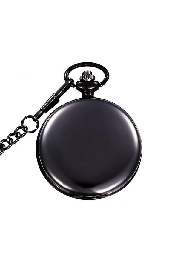 Gifts Classical Polish Smooth Double Face Pocket Watch