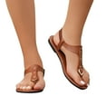 thumbnail image 1 of Summer Sandals for Women Pinch Toed Nail Flat Sole Sandals Wearing Elastic Lightweight Beach Sandals, 1 of 5