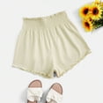 thumbnail image 1 of Shorts for Women, Women's New Solid Color Fashionable Elegant Elastic Waist Shorts, 1 of 6