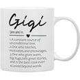 thumbnail image 1 of Gigi Definition Coffee Mug, Grandma Mother's Birthday Gifts for Granddaughter Grandson, Double Side Printed Ceramic Mug Cup 11 Ounce, 1 of 4