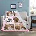 thumbnail image 1 of Gifts for Couple Customized Blankets with Photos for Couple Personalized Blanket with Picture Custom Blanket with Photo Collage Valentines Day Gifts for Wife Husband Girlfriend Boyfriend, 1 of 5