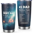 thumbnail image 1 of Gifts for Dad, Best Dad In The Galaxy Insulated Tumbler 20 oz, Dad Christmas Gifts Birthday Gifts Father''s Day Gifts for Men Dad from Daughter Son, Husband Gifts from Wife, Black, 1 of 6