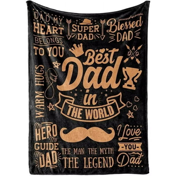 Gifts for Dad Birthday Gifts for Dad Father's Day Funny Gifts for Dad from Daughter Son Best Dad Ever Gifts Gifts for Dad Christmas Gifts for Dad Blanket