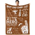 thumbnail image 1 of Gifts for Dad Birthday Gifts for Dad Fathers Day Blanket Gifts for Dad from Daughter Son Best Dad Ever Gifts for Dad Who Have Everything Christmas Valentine''s Day Gifts for Dad Blanket 50"x60", 1 of 6