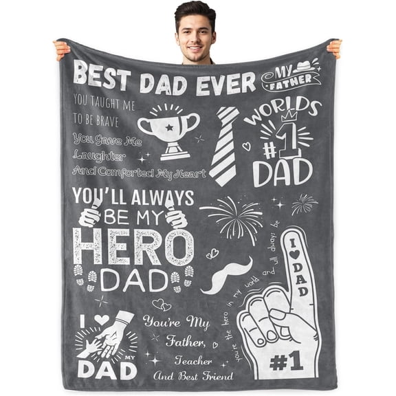 Gifts for Dad Birthday Gifts for Dad Fathers Day Blanket Gifts for Dad from Daughter Son Best Dad Ever Gifts for Dad Who Have Everything Christmas Valentine''s Day Gifts for Dad Blanket 50"x60"