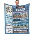 thumbnail image 1 of Gifts for Dad Blanket, Dad Blanket, to My Dad Gift, Birthday Gifts for Dad, Dad Birthday, Dad Gifts from Kids Daughter Son Throw Blanket 60" X 50" -Dad Birthday Gifts, 1 of 6