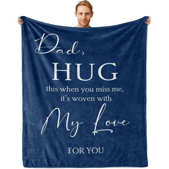 Gifts for Dad, Dad Birthday Gift, Dad Gifts Blanket 60"x50", Birthday Gifts for Dad, Gifts for Dads Birthday, Gifts for Dad Who Wants Nothing, Dad Gifts from Daughter/Son, Father Birthday Gift