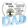 thumbnail image 1 of Gifts for Dad,Dad Birthday Gifts - Acrylic Heart Dad Plaque 3.9×3.7inch,Valentines Day Christmas Fathers Day Present for Dad from Daughter Son Wife,Memorial Gifts for Loss of Dad, 1 of 4