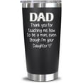 thumbnail image 1 of Gifts For Dad From Daughter - Dad Birthday Gift - Dad Gifts From Daughter - Fathers Day Giftss For Dad, Husband, Men - Best Dad Bday Present Idea For Father From Daughter, Wife - 20 Oz Tumbler, 1 of 5