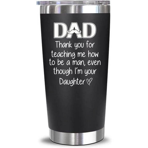 Gifts For Dad From Daughter - Dad Birthday Gift - Dad Gifts From Daughter - Fathers Day Giftss For Dad, Husband, Men - Best Dad Bday Present Idea For Father From Daughter, Wife - 20 Oz Tumbler