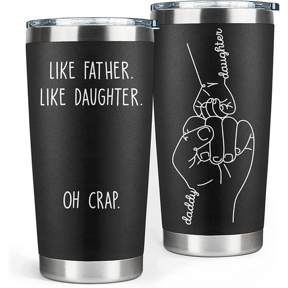 Gifts for Dad from Daughter - Dad Birthday Gift from Daughter - Dad Gifts for Fathers Day - Funny Gifts Ideas for Papa, Father, Step Dad, New Dad, First Time Dad To Be, Husband, Men - 20 OZ Tumbler