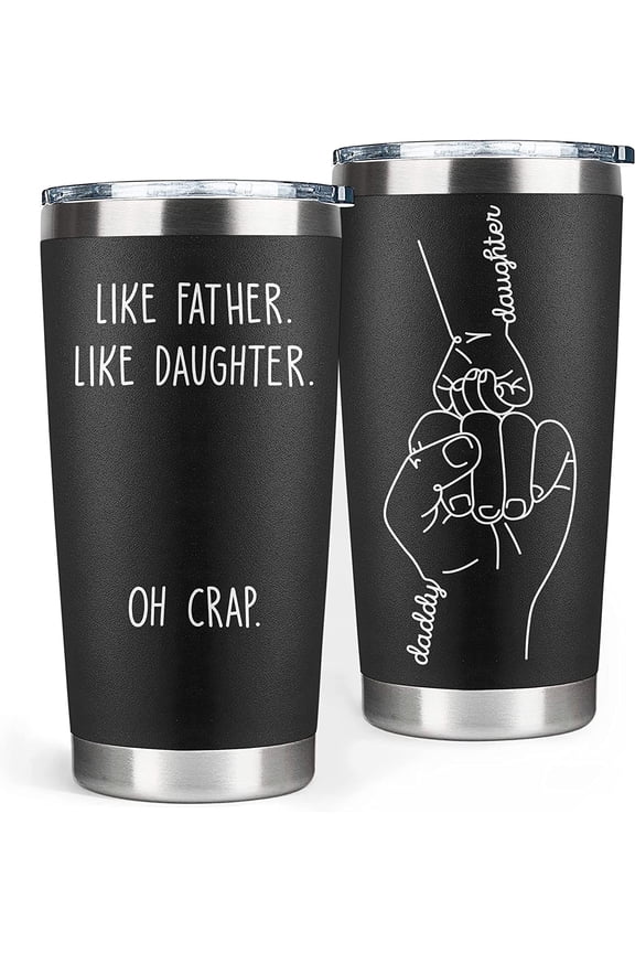 Gifts for Dad from Daughter - Dad Birthday Gift from Daughter - Dad Gifts for Fathers Day - Funny Gifts Ideas for Papa, Father, Step Dad, New Dad, First Time Dad To Be, Husband, Men - 20 OZ Tumbler