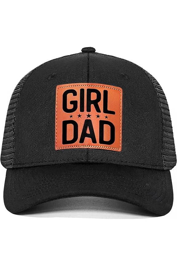 Gifts for Dad from Daughter - Dad Christmas, Men Christmas, Dads Birthday Gift Ideas - Happy Birthday Gifts for Dads, Fathers - Girl dad Daddy Hat Black