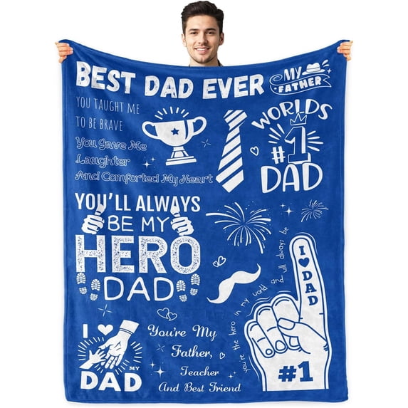 Gifts for Dad from Daughter Son Birthday Gifts for Dad Best Dad Ever Gifts Dad Gifts for Fathers Day Blanket Gifts for Dad Who Wants Nothing Christmas Valentines Day Gifts for Dad Blanket 50"x60"