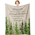 thumbnail image 1 of Gifts for Dad from Daughter/Son, Dad Fathers Day/Birthday Gift Blanket 60‘‘x50‘‘, Best Dad Ever Gift Ideas, Birthday Gifts for Dad Blanket, Gifts for Dad Who Wants Nothing, Daddy Gifts, 1 of 6