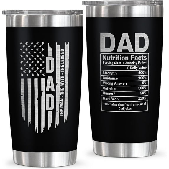 Gifts For Dad From Daughter, Son - Father''s Day, Christmas, Birthday Gifts For Dad, Bonus Dad, New Dad Gifts For Men, Husband Gifts From Wife - 20 Oz Stainless Steel Tumbler