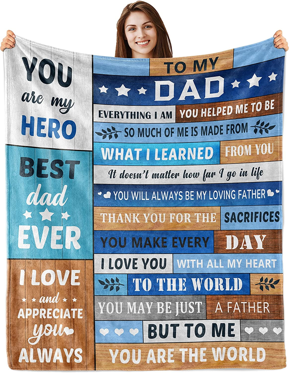 Gifts for Dad, Fathers Day Blankets for Dad, Dad Birthday Gift, Dad Gifts,  Dad T | eBay