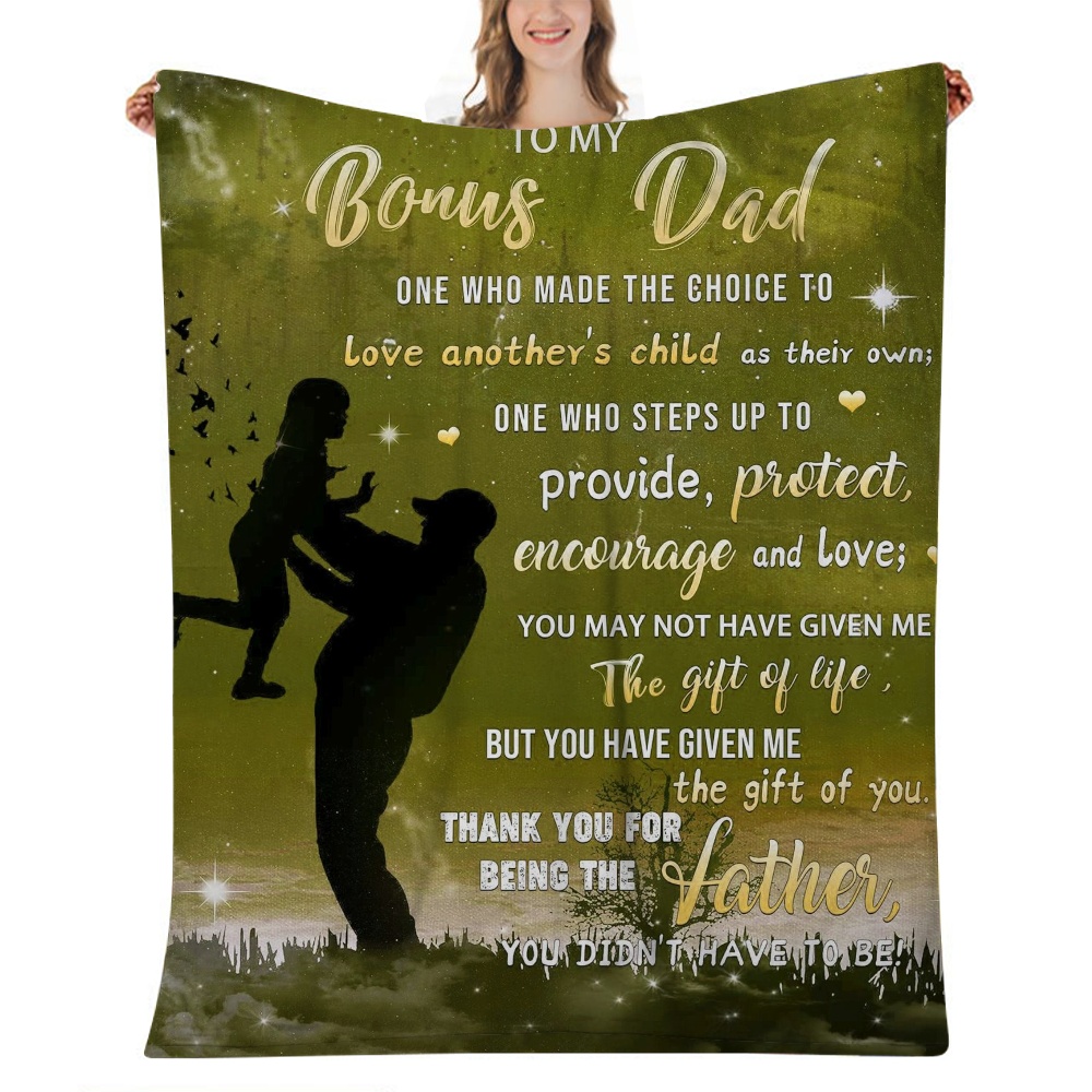 Gifts for Dad, Fathers Day Dad Gifts from Daughters Throw Blankets, Dad
