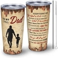 thumbnail image 1 of Gifts for Dad from Son - Christmas Dad Birthday Gift - Birthday Gift for Dad - Best Dad Ever Gifts - Dads Birthday Gifts Ideas - Xmas Dad Gifts Tumbler with Straw and Lid 20OZ 1PC, 1 of 6