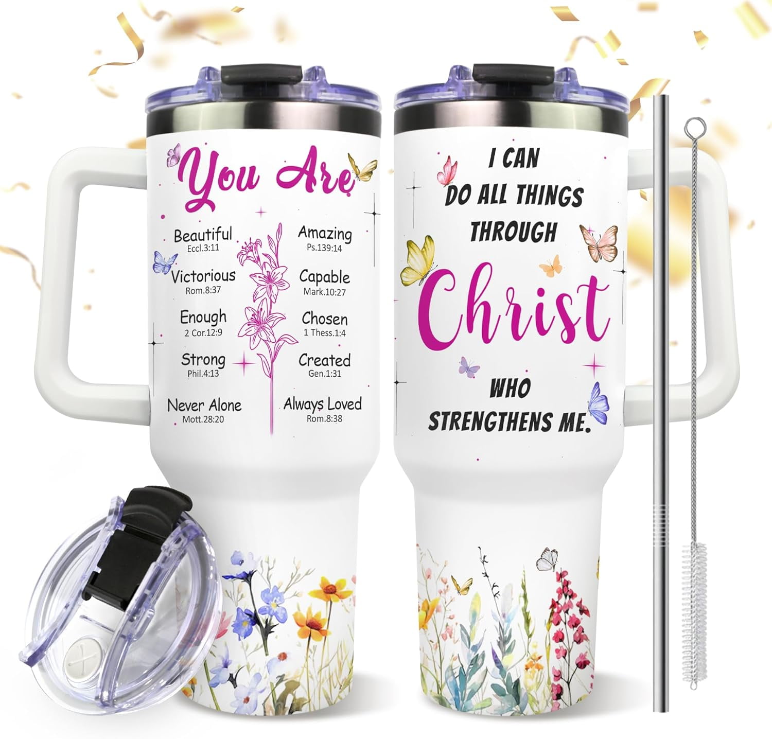 Gifts for Daughter from Mom - Daughters Birthday Gift - Christmas Valentines Mothers Day Tumbler Gifts for Daughter - Inspirational Gift for Women Daughters Sister Wife - 40 Oz Stainless Steel Tumbler