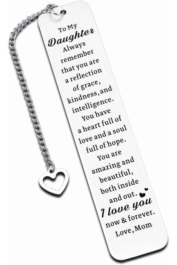 Gifts for Daughters Adult Daughter Gifts from Mom Valentines Day Gift for Daughter to My Daughter Bookmark Daughter Birthday Gift 16th 18th 21st Birthday Gift for Teen Girls Mom and Daughter Gifts