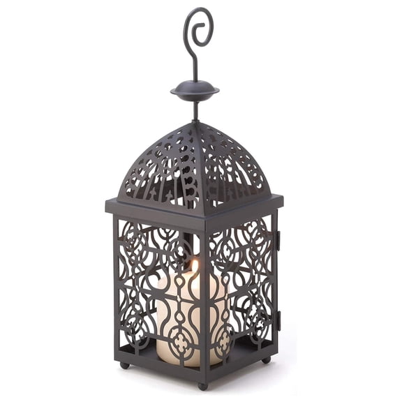 Gifts & Decor Moroccan Birdcage Iron Candle Holder Hanging Lantern