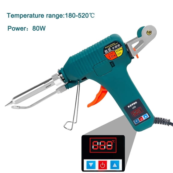Gifts Dianli Electronics Tool Soldering Iron Internal Heating Digital Display High Power Handheld Soldering Station Manual Tin Feeding Automatic Wire Soldering Tool for Electronics Repair Hobbyist