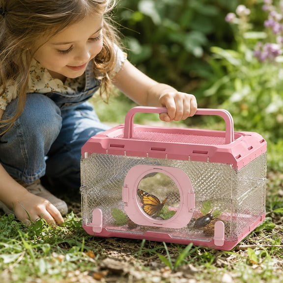 Gifts Dianli Foldable Insect Observation Box Outdoor Adventure Science Experiment Educational Toy for Kids Students Transparent Bug Viewer Collector