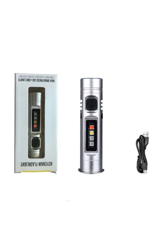 Gifts Dianli LED Aluminum Alloy Mini Flashlight Multifunctional Compact Portable Pocket Keychain With Zoomable Focus Clip Durable Anodized Finish for Camping EDC Emergency