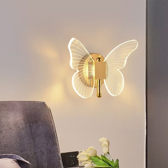 Gifts Dianli LED Wall Sconce Mood Lighting Dimmable Backlit Wall Lamp Modern Corridor Hallway Wall Light for Living Room Bedroom Hotel Entrance Ambient Warm White Energy Efficient
