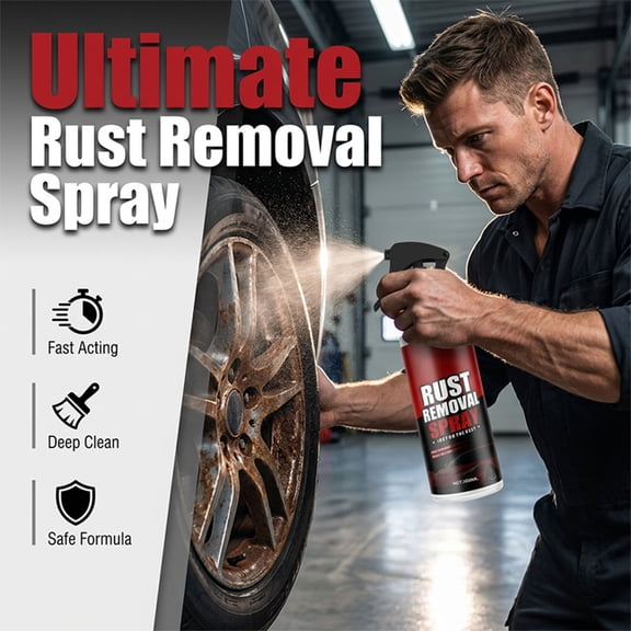 Gifts Dianli Multipurpose Rust Removal Spray 100ml, Fast Acting Rust Dissolver, Efficient Cleaning Solution for Car Wheels Metal Parts Hardware and Tool Surfaces