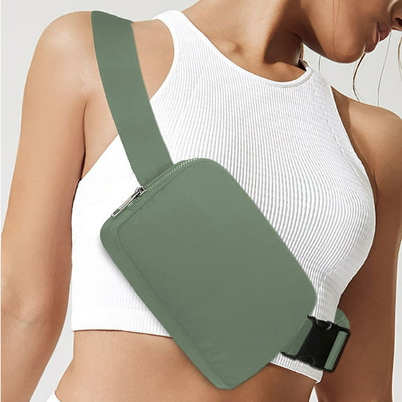 Gifts Dianli Nylon Waterproof Chest Bag Crossbody Messenger Bag, Unisex Outdoor Sports Running Waist Bag, Adjustable Strap, Multi-Compartment, Minimalist Style, Multicolor, 22x14x4.5cm Gift