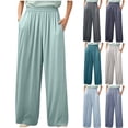 thumbnail image 1 of Gifts Dianli Pajama Set Loungewear Women's Plus Size High Waist Full Length Sleep Pants With Side Pockets Thin Breathable Blend Elastic Waist Comfortable Homewear Relaxed Sleepwear Nightwear, 1 of 6