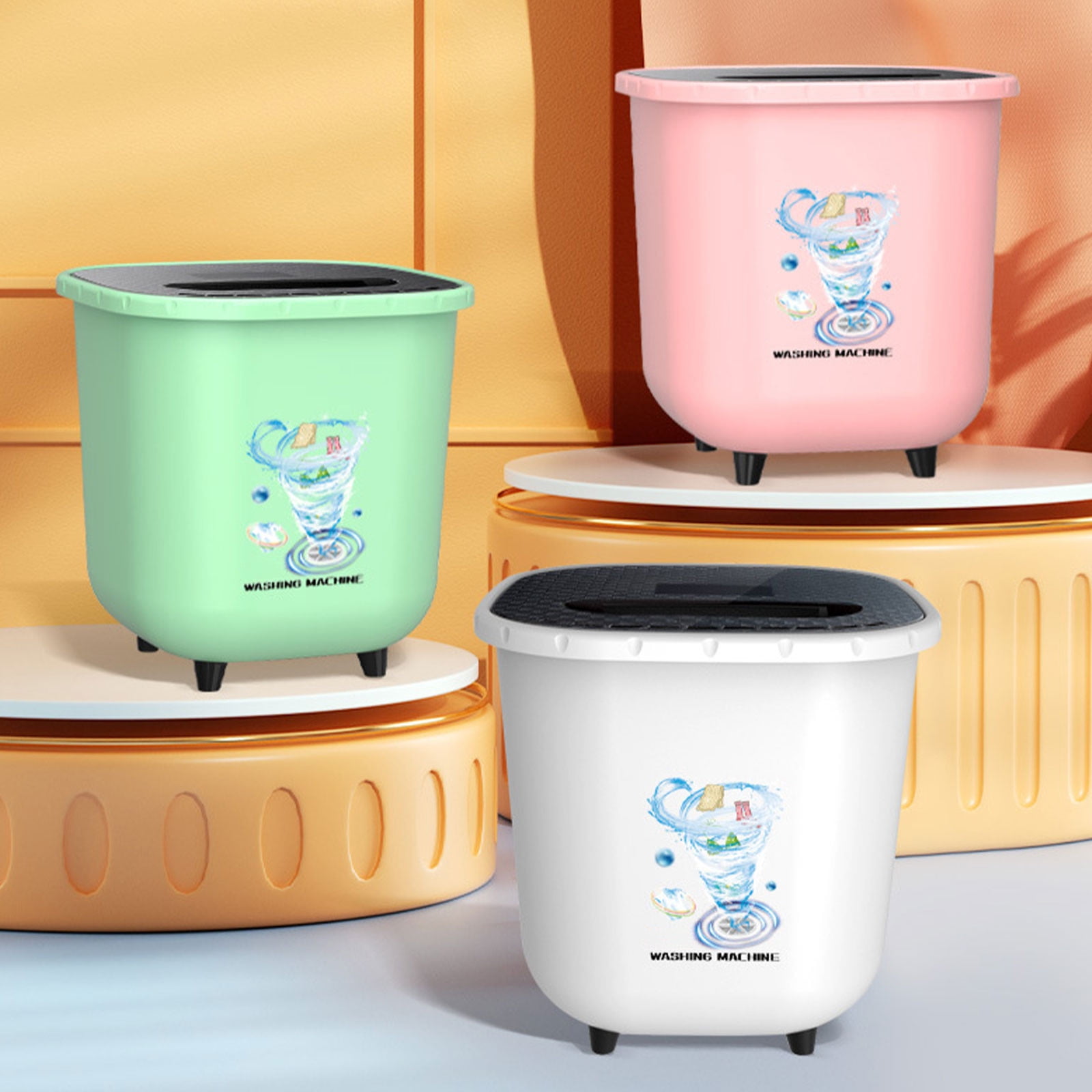 Gifts Dianli Portable Mini Washing Machine Bucket Washer For Clothes, Compact Turbo Laundry Cooker For Camping RV Travel Small Spaces, Energy Saving Lightweight Washer For Underwear Socks