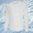 thumbnail image 1 of Gifts Dianli Workout Men's Breathable Solid Color Long Sleeve Round Neck Training Shirt Lightweight Quick-Dry Moisture-Wicking Sun Protection Athletic Fit for Gym Running Activewear, 1 of 7