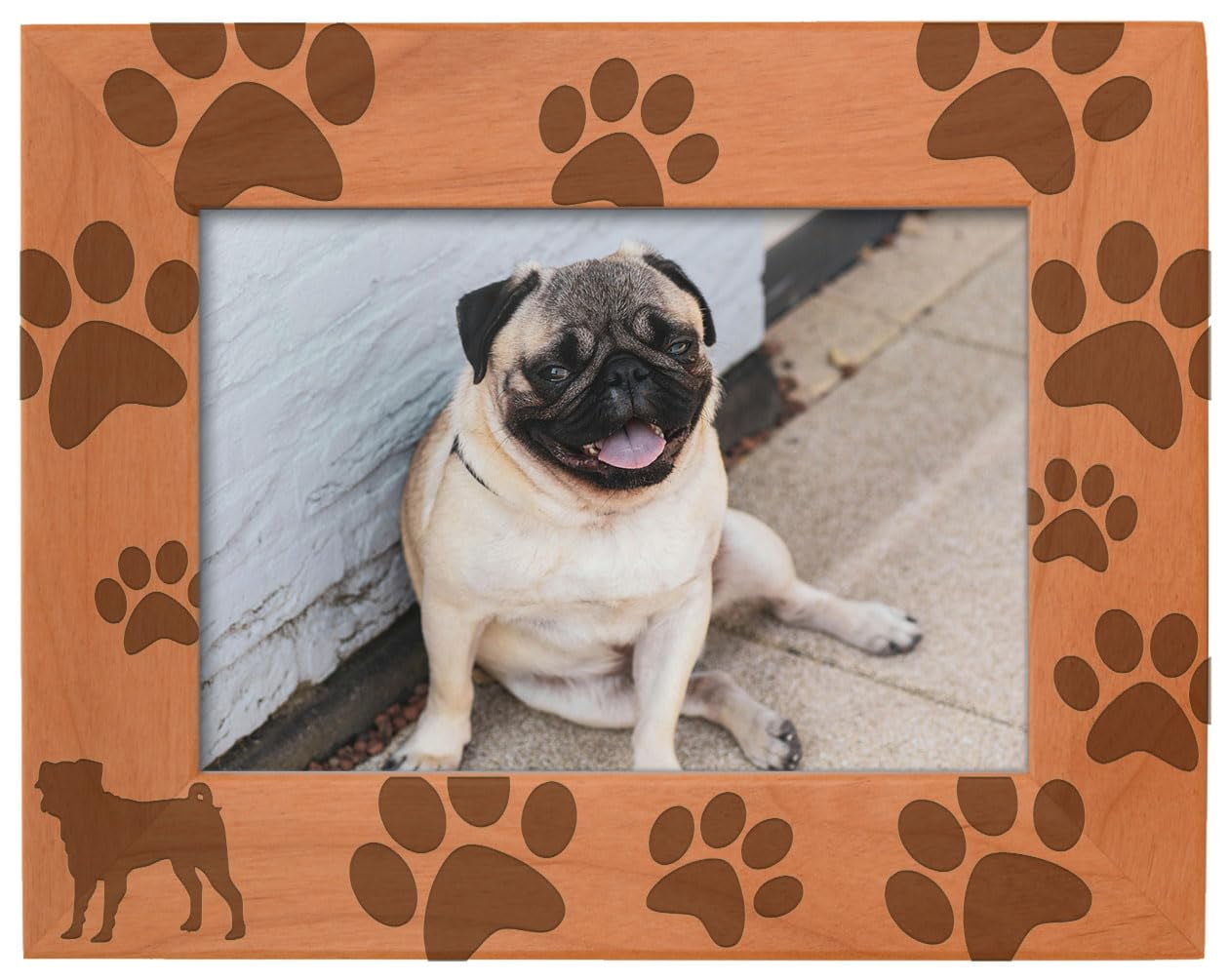 ThisWear Gifts For All By Rachel Olevia Sentimental Photo Frame Pet Berevement Forever In My Heart Wood Engraved 8x10 Landscape Picture Frame