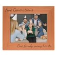 thumbnail image 1 of ThisWear Gifts For All By Rachel Olevia Sentimental Photo Frame Five Generations One Family Many Hearts Wood Engraved 8x10 Landscape Picture Frame, 1 of 6