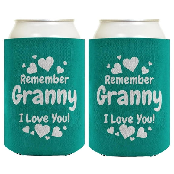 Gifts For Granny Gifts For Grandma Remember Granny I Love You 2-Pack Can Drink Thermocoolers