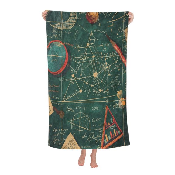Gifts For Math Teacher Bath Towel Soft and Highly Absorbent for Adults