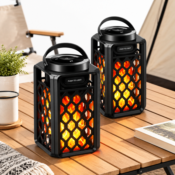 Gifts For Men Him Husband Boyfriend Waterproof With Led Lights 10w Deeptio Porch Gardenyard Birthday (2 Pack)