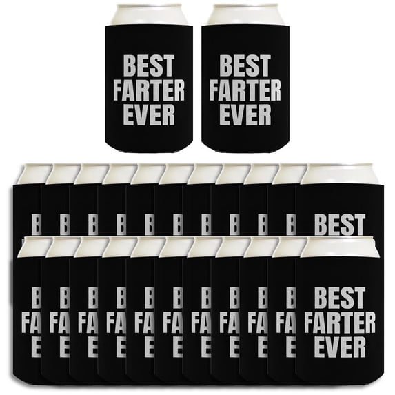 Gifts For New Dad Best Farter Ever Bold Text 24-Pack Can Drink Thermocoolers Party Pack