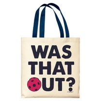 Gifts For Pickleball Players Pickleball Was That Out Navy Handle Canvas Tote Bag