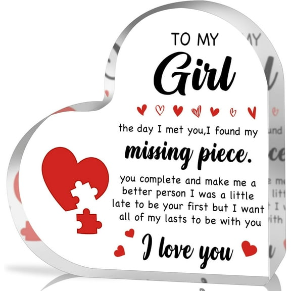 Gifts for Girlfriend, Romantic Christmas GiftsAnniversary Present for Women - I Love You Acrylic Keepsake - Birthday Christmas Gifts for Couples Girlfriend Wife Relationship Long Distance Gifts