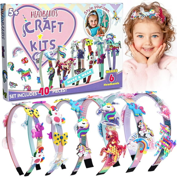 Gifts for Girls - Craft Kits for Kids 5-12 | Gifts for 5 6 7 8 9 Year Old Girls | Hair Accessories Making Set | That Allows Girls to Make Their Own Unique DIY  Toys Hair Accessories