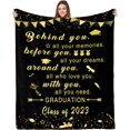 thumbnail image 1 of Gifts for Graduation Blanket 2023 Graduation Day Blanket Gifts Graduation Class of 2023 with Senior School College Custom Graduation Gifts Blanket Gifts for Women Men Friends Daughter Son 50x60 Inch, 1 of 6