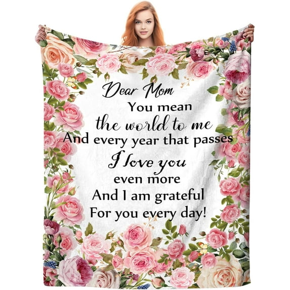 Gifts for Grandma Blanket Grandmother's Day Birthday Gifts for Grandma Throw Blanket Soft Warm Blankets Gift for Grandma from Granddaughter Grandson 50"X40"